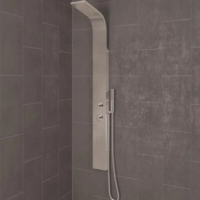 Eastbrook Conway douchepaneel met massagejets en handdouche chroom mat
