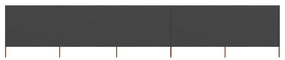 vidaXL Windscherm 5-panelen 600x120 cm stof antraciet