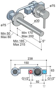 Hotbath Buddy Inbouw Wastafelkraan Chroom B005