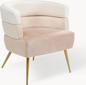 Fluwelen cocktailfauteuil Sandwich