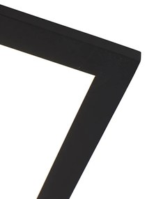 Moderne plafondlamp zwart incl. LED 40 cm - Liv Modern vierkant Binnenverlichting Lamp