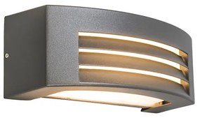 Smart wandlamp antraciet IP44 incl. Wifi P45 - Hurricane 1
