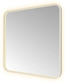 Hotbath &MORE Spiegel direct en indirect LED spiegelverwarming color changing dimbaar met afstandsbediening RVS 316 SSQ80IX