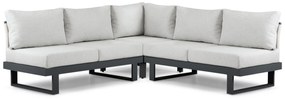 Hoek loungeset 5 personen Aluminium Grijs Lifestyle Garden Furniture Lorenzo