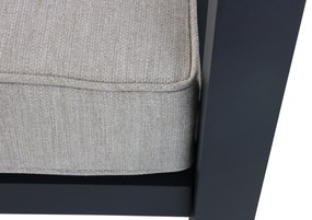 Stoel en Bank Loungeset 5 personen Aluminium/Polywood (teakfinish) Grijs  Lifestyle Garden Furniture Bilbao