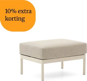 + 10% kassakorting | Voetenbank tuin | Apple Bee Condor | Aluminium | Wit | 52x68x42cm | Kees Smit Tuinmeubelen