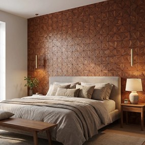 Decoratief Houten Wandpaneel | Nolan Brown | 60×60 cm | Amerikaans Notenhout