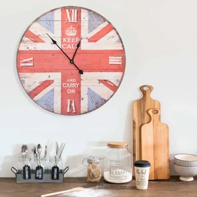 vidaXL Wandklok vintage stijl 60 cm UK