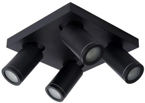 Lucide Taylor plafondlamp 4 spots 5W zwart