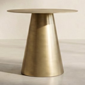 Ronde Bijzettafel Goud - 50 X 50cm.