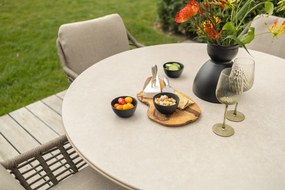 Dublin ronde tuintafel Ø120 cm. - Latte