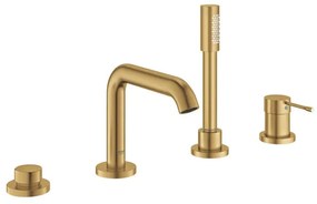 GROHE Essence New afbouwdeel voor 4-gats badrandcombinatie met omstel incl. baduitloop, handdouche en doucheslang 200cm brushed cool sunrise 19578GN1