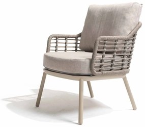 Taste by 4 Seasons Puglia low dining chair latte  Loungestoel    taupe weerbestendig