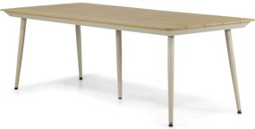 Tuinset 6 personen 240 cm Aluminium/rope Taupe Santika Furniture Santika