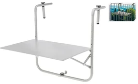 ProGarden Balkontafel matgrijs