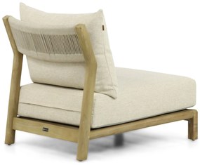 Hoek loungeset 6 personen Teak Old teak greywash  Santika Furniture Santika