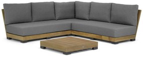 Loungeset 4 personen Teak Old teak greywash Lifestyle Garden Furniture Hilton