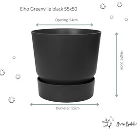 Pot Elho Greenville zwart