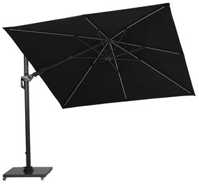 Garden Impressions Hawaii Lumen LED zweefparasol 300x300 -donker grijs - zwart