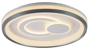 Design plafondlamp wit incl. LED 3-staps dimbaar - Minelli rond Binnenverlichting Lamp