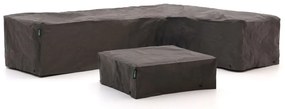 + 15% kassakorting | Tuinmeubelhoes geschikt voor Hoek loungeset | Kees Smit | Kunststof | Grijs - Antraciet | 235x95cm | Kees Smit Tuinmeubelen