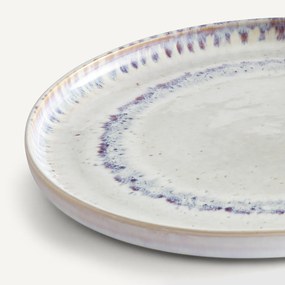 Set van 4 platte borden in reactief geglazuurd aardewerk, Traba