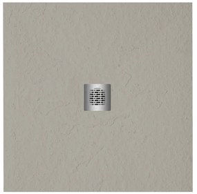 ZEZA Grade douchevloer - 90x90cm - antislip - antibacterieel - mineraalmarmer - vierkant - mat new pearl (beige) 400000000000019930