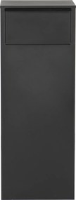 Practo Garden dortmund met cijferslot mat zwart - Brievenbussen - 27x39x105cm - RAL 9005 MAT