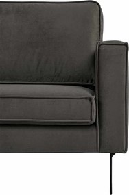 Hoekbank - Stuart - links - Velours Adore donkergrijs 68