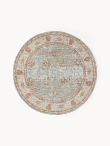 Rond handgeweven chenille vloerkleed Rimini