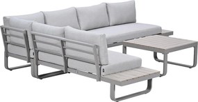 Garden Impressions Diego loungeset 5-delig - taupe - valley sand