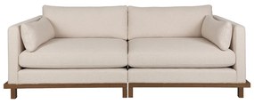 Zuiver Blossom Walnut Japandi Bank Op Plateau 3 Zits Osaka Cappuccino