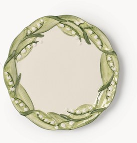 Handbeschilderd ontbijtbord Lily of the Valley