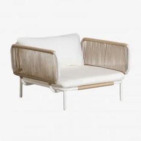 Roubly Stalen Tuinstoel Beige Amandelroos - Sklum