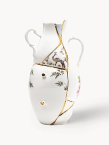 Vaas Kintsugi van beenderporselein, H 32 cm