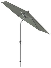 Platinum Riva stokparasol 2,5 m. rond - Olive met voet en hoes