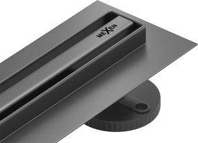 Mexen Flat 360° Slim draaibare lineaire afvoer 50 cm, geborsteld geweergrijs - 1E41050