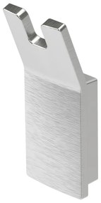 Haceka Aline Handdoekhaak - dubbel - geborsteld alluminium 1208584