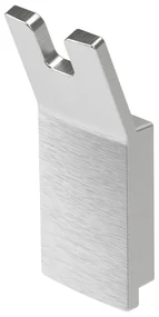Haceka Aline Handdoekhaak - dubbel - geborsteld alluminium 1208584