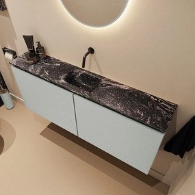 Mondiaz Ture DLux toiletmeubel 120cm greey met wastafel lava midden zonder kraangat