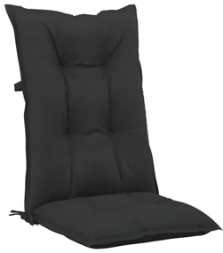 vidaXL Tuinstoelkussens 6 st 120x50x7 cm zwart