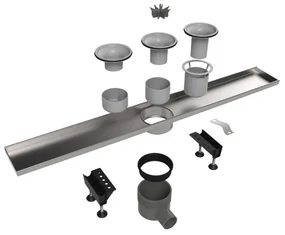Easy Drain Multi inbouwdeel los 9.8x60cm 30/35/50mm edmi600
