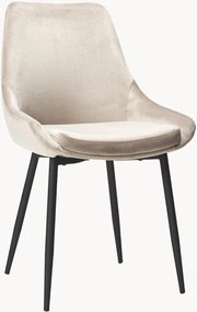 Gestoffeerde fluwelen stoelen Sierra, 2 stuks