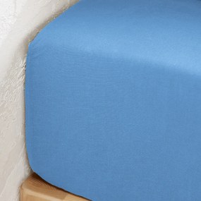 Hoeslaken in gewassen linnen, omslag 35 cm, Linot