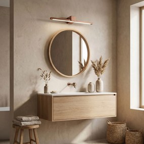 Badkamer LED-wandlamp SWE053-1W 60 cm COPPER BRUSH