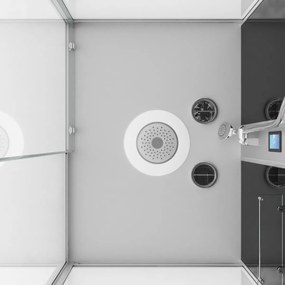 Badstuber Boston complete douchecabine 120x90x215cm chroom