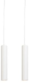 Set van 2 design hanglampen wit - Tuba small