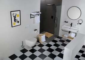 Saniclear Jama compact randloos hangend toilet met platte softclose zitting