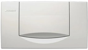 Geberit 200F bedieningplaat met frontbediening voor toilet 34x18.5cm wit 115.222.11.1