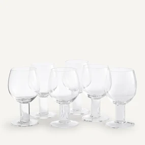 Set van 6 wijnglazen, Nova